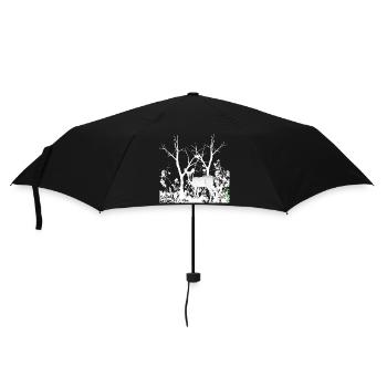 Biche Gracieuse Forêt Sauvage - Parapluie standard - noir - Devant