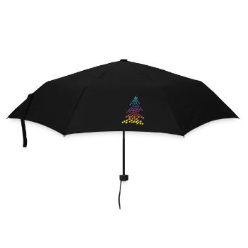 Sapin de Noël Rainbow Neon – Dots & Lights - Parapluie standard - noir - Devant