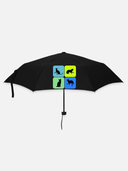 Cat Cat Cat Cat Cat Cat, Gift - Umbrella (small) - black