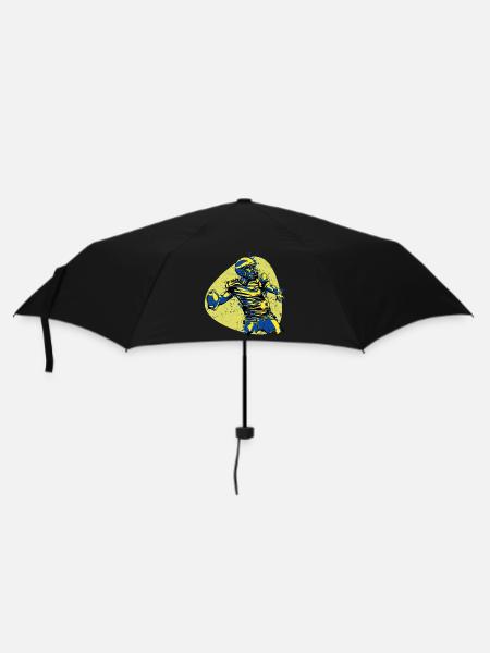 American Football hero quarterback winner vintage - Umbrella (small) - black