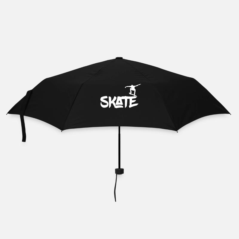 Skater Skate - Regenschirm (klein) - Schwarz
