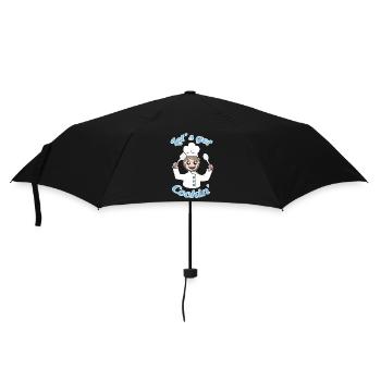 Lass uns kochen! - Regenschirm (klein) - Schwarz - Vorne