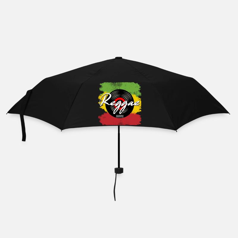 Ambiances Reggae Record - Parapluie standard - noir