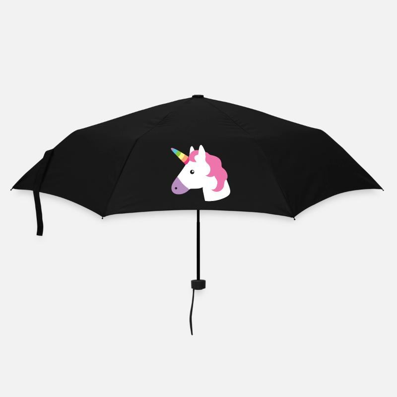 Unicorn - Regenschirm (klein) - Schwarz