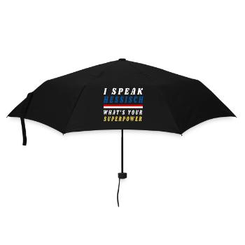 Ich spreche Hessisch was ist deine Superpower? - Regenschirm (klein) - Schwarz - Vorne