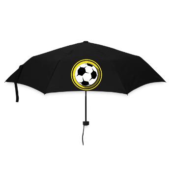 fußball dortmund Ball Illustration Symbol Farben - Regenschirm (klein) - Schwarz - Vorne
