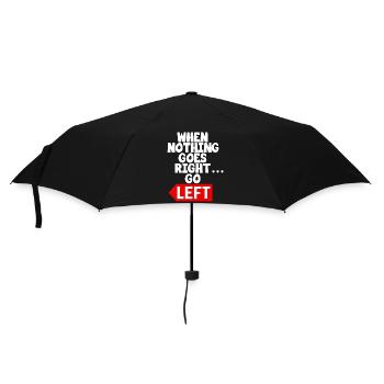 Texte de motivation drôle disant - Parapluie standard - noir - Devant