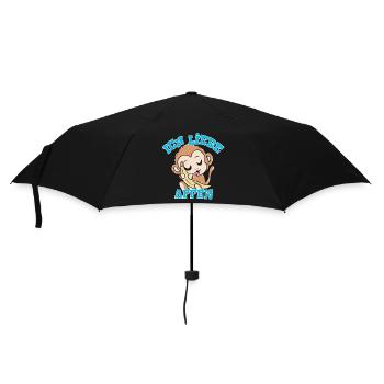 Affen - Regenschirm (klein) - Schwarz - Vorne