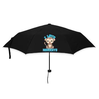 singes - Parapluie standard - noir - Devant