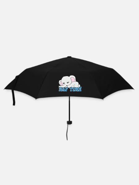 Nickerchen - Regenschirm (klein) - Schwarz