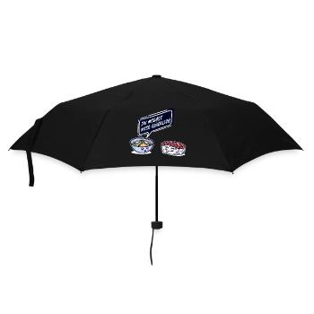 Sushi Lieblingsessen Miso Suppe Spruch Lustig - Regenschirm (klein) - Schwarz - Vorne