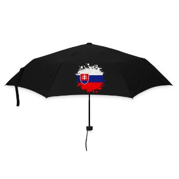 Slowakei Klecks / Geschenk Bratislava Kaschau - Regenschirm (klein) - Schwarz - Vorne