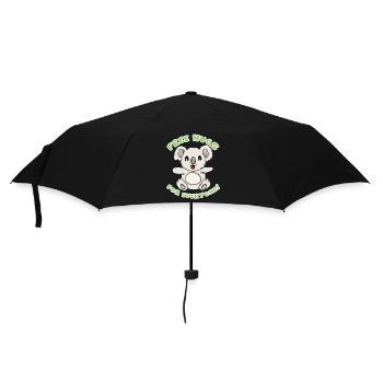 Koala Umarmung - Regenschirm (klein) - Schwarz - Vorne