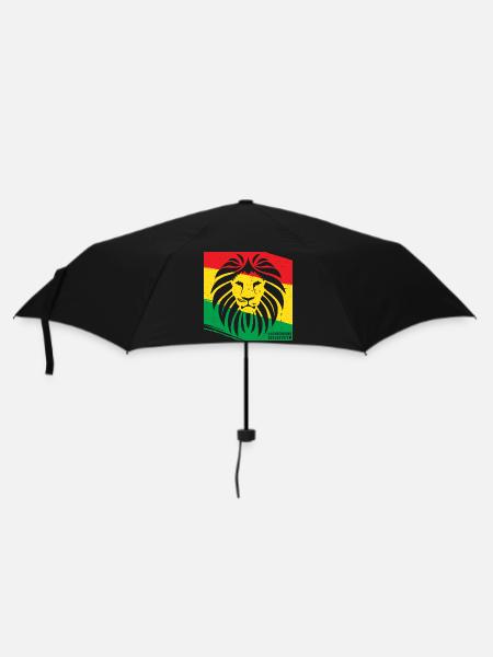 Lion de style rasta - Parapluie standard - noir