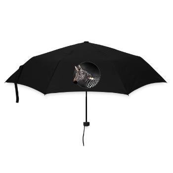zèbre - Parapluie standard - noir - Devant