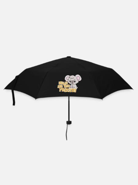 Koala - Regenschirm (klein) - Schwarz