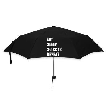 Mangez. Sommeil. Football. Répétez. - Parapluie standard - noir - Devant