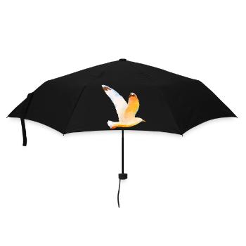 Moewe im Flug Vogel Urlaub - Regenschirm (klein) - Schwarz - Vorne