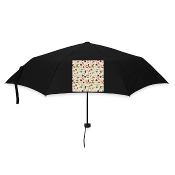 Weihnachten buttons christmas noel navidad jul - Umbrella (small) - black - Front
