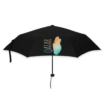 Qatar - Umbrella (small) - black - Front