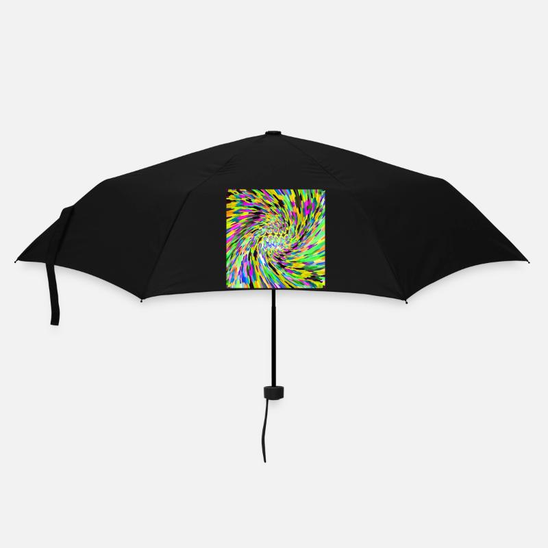 Vortex psychédélique - Parapluie standard - noir