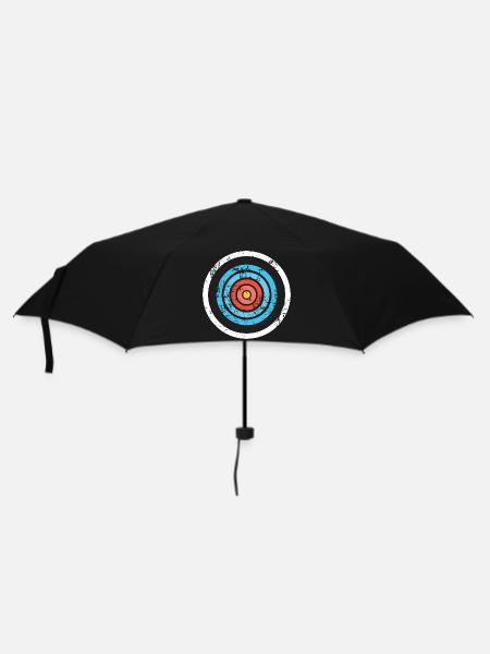 Bogenschießen Ziel Bogenschütze Bogen Pfeil Jagd Sport Geschenk - Regenschirm (klein) - Schwarz