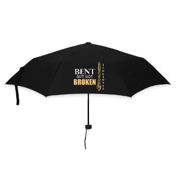 Skoliose Wirbelsäule Rücken Krankheit Geschenk - Regenschirm (klein) - Schwarz - Vorne