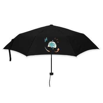 Casual design with color gradient - Umbrella (small) - black - Front