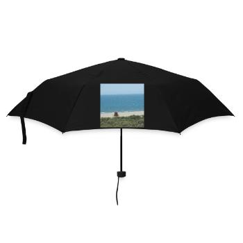 Beach spain vacation holidays trip sea - Umbrella (small) - black - Front