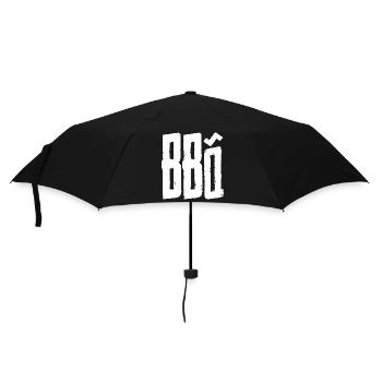 Graffiti-inspired print design - Umbrella (small) - black - Front
