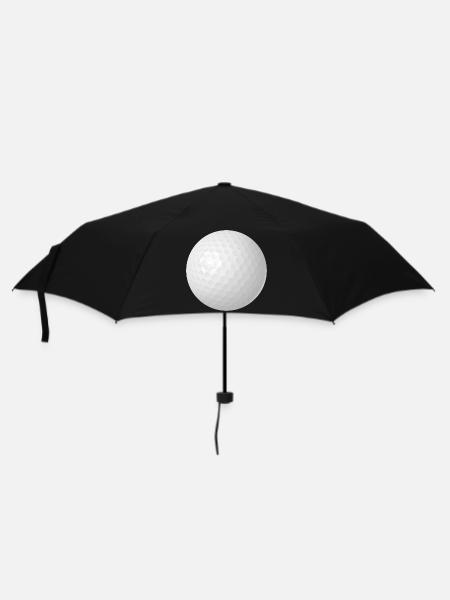 Véritable balle de golf - Parapluie standard - noir