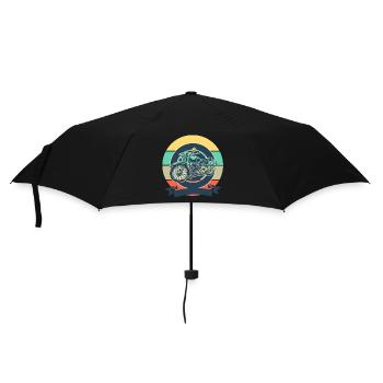 Motorrad - Regenschirm (klein) - Schwarz - Vorne