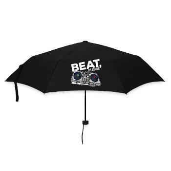 Beatbox Turntable MC DJ Deejay Scratchen Hip Hop - Regenschirm (klein) - Schwarz - Vorne