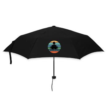 Helsinki City Skyline Finland Landmark - Umbrella (small) - black - Front