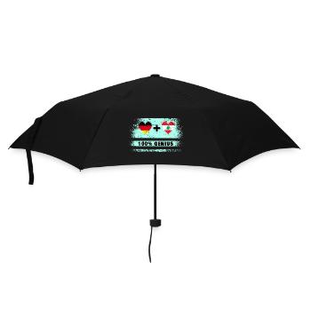 Deutschland und Libanon 100% Genial / Geschenk - Regenschirm (klein) - Schwarz - Vorne