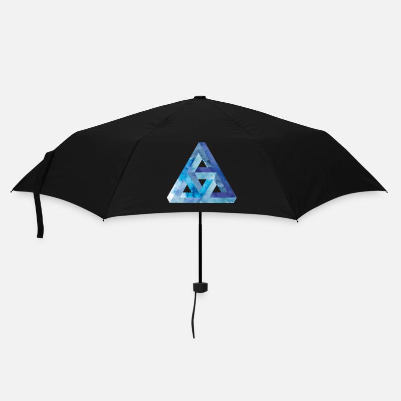 Optische Täuschung Dreieck Escher - Regenschirm (klein) - Schwarz