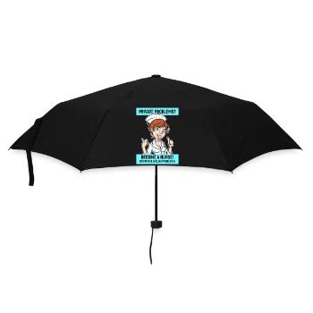 Nurse Funny Statement Nursing Profession - Umbrella (small) - black - Front