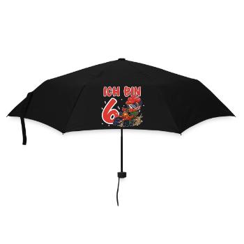 Ich Bin 6 Motocross - Regenschirm (klein) - Schwarz - Vorne