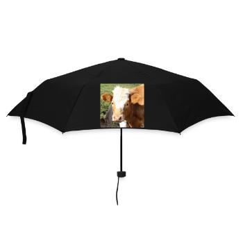 Cow Poster - Umbrella (small) - black - Front