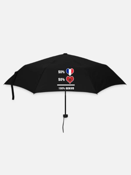 France et Maroc 100% génial / cadeau - Parapluie standard - noir