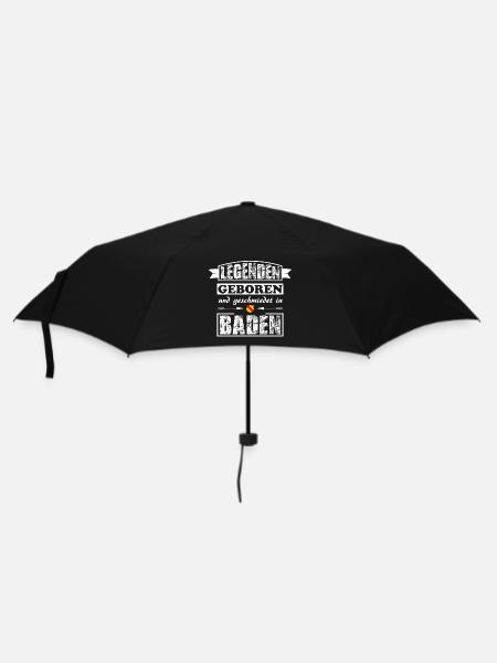 Badner Legenden - Regenschirm (klein) - Schwarz