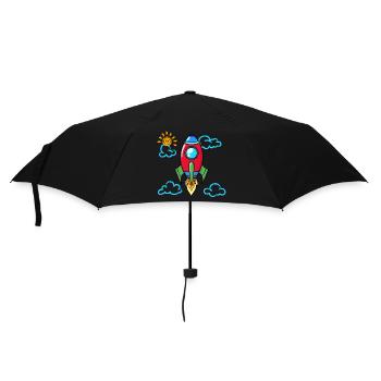 School start of school launch rocket school school day - Umbrella (small) - black - Front