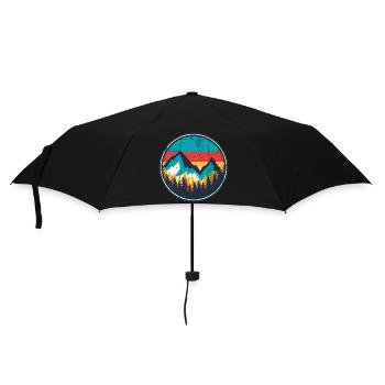 Aurora Ridge Mountain Sunset - Umbrella (small) - black - Front