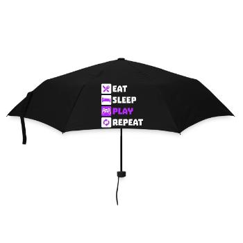 Manger dormir Répétition Gamer Controller Gamer Gamer Gamer - Parapluie standard - noir - Devant