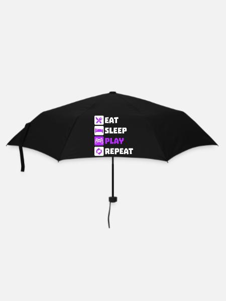 Manger dormir Répétition Gamer Controller Gamer Gamer Gamer - Parapluie standard - noir