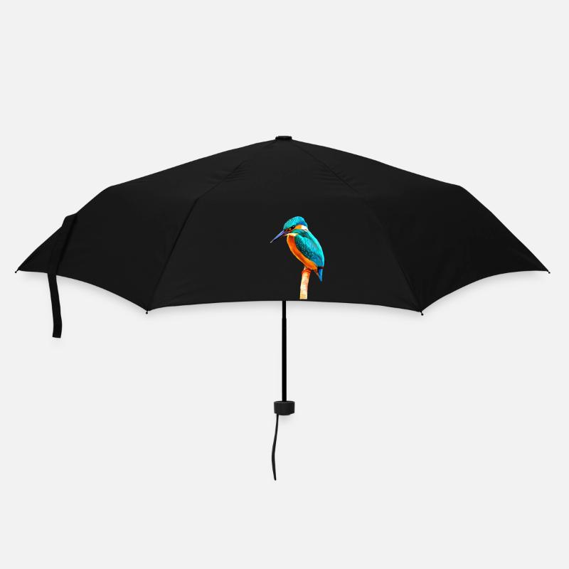 Kingfisher - Regenschirm (klein) - Schwarz