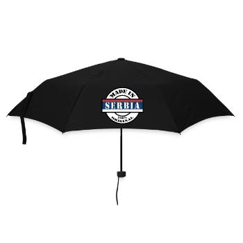 MADE IN SERBIA Republic of Serbia Srbija Gift - Umbrella (small) - black - Front
