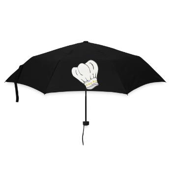 Toque de chef motif étoile, cuisine, cadeau homme - Parapluie standard - noir - Devant