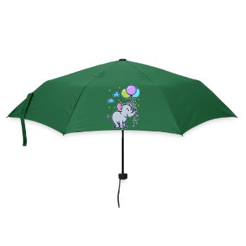 Drôle animal Cool Bébé Éléphant - Parapluie standard - vert bouteille - Devant