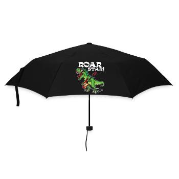 Lustig Tier Cool Dinosaurier Spruch - Regenschirm (klein) - Schwarz - Vorne
